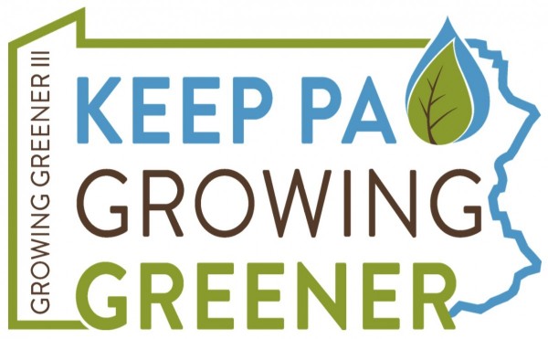 Pennsylvania DEP's Growing Greener Logo that says "Keep PA Growing Greener"
